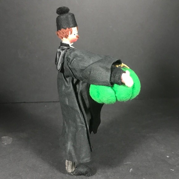 Vintage felt doll Man squash pumpkin contest judge Klumpe Roldan Nistis gift - Picture 9 of 9